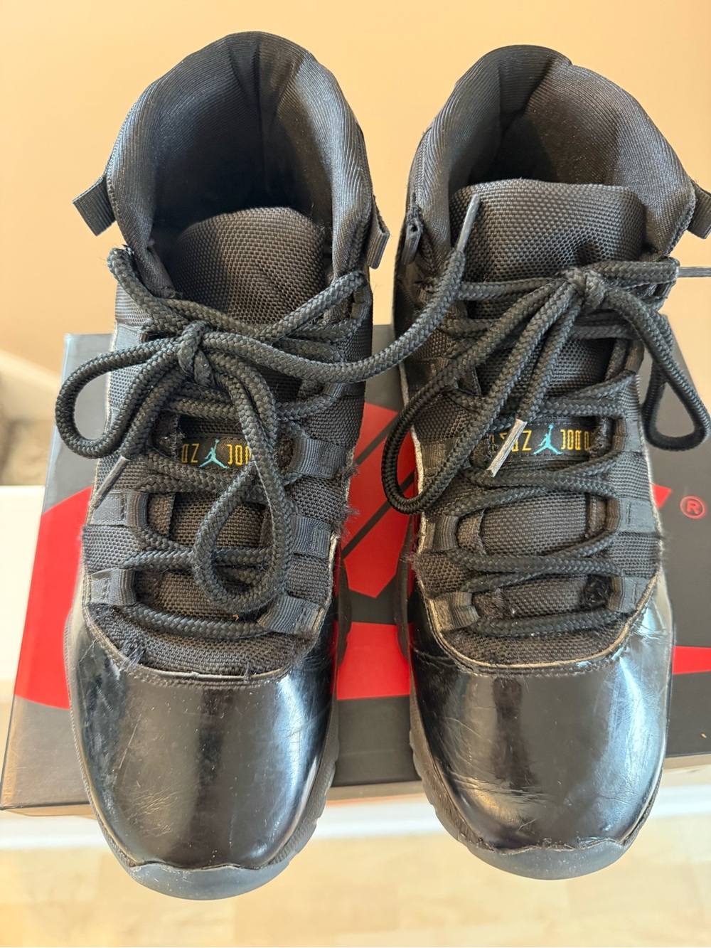 Gamma blue Jordan 11s patent leather
